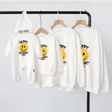 Áo Sweater nỉ gia đình cao cấp Familylove – Set họa tiết Mặc cười Smile Happy Without You dễ thương