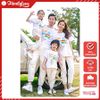 Áo Gia Đình Familylove - Mẫu Áo Đồng Phục Gia Đình Họa Tiết Chú Gầu Cầu Vồng Care Bear Chất Liệu Cotton 100% Co Giãn