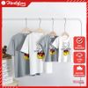 Áo Gia Đình Familylove - Mẫu Áo Gia Đình Gấu Toybear Màu Trắng Và Xám Chất Cotton 100%