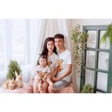 Áo gia đình Familylove - đồ gia đình Gấu Pooh thun cotton 100 bốn chiều co giãn form rộng