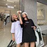Áo thun phông nữ form rộng Familylove - Mẫu Unisex MISSOUT ColorFul Hot trend Cotton 100% cao cấp