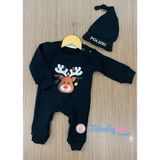 Áo sweater gia đình Familylove - Áo nỉ gia đình Noel họa tiết tuần lộc đáng yêu chất liệu nỉ da cá cao cấp