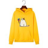 Áo Hoodie Nữ Form Rộng cotton Nỉ Da Cá (KÈM HÌNH THẬT CHẤT ÁO CÓ LOGO THƯƠNG HIỆU) hình Mèo Dễ Thương