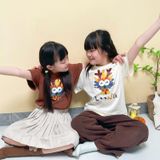 Đồ gia đình Familylove - Set áo gia đình in hình chú Rồng Loong cute chất liệu cotton 100% co giãn