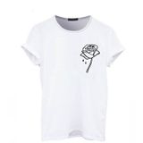 Áo thun phông nam nữ form rộng Familylove - Mẫu áo Logo Hoa Hồng Rose Unisex  chất Cotton 100% cao cấp