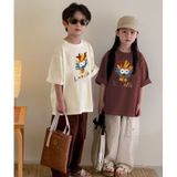 Đồ gia đình Familylove - Set áo gia đình in hình chú Rồng Loong cute chất liệu cotton 100% co giãn
