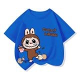 Áo thun cho bé Familylove - Áo phông cộc tay cổ tròn in hình LABUBU độc đáo nhiều màu sắc Chất liệu cotton 100% Size đại
