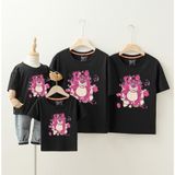Áo gia đình Familylove - đồ gia đình họa tiết gấu dâu LOTSO đáng yêu chất liệu cotton 100% cao cấp