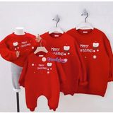 Áo sweater gia đình Familylove - Áo Nỉ gia đình Noel họa tiết gấu giáng sinh Merry Christmas chất liệu nỉ da cá cao cấp