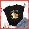 Áo thun phông nam nữ form rộng Familylove - Mẫu áo Unisex  2 chú Mèo Just be Nice chất Cotton 100% cao cấp