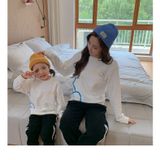 Áo Sweater Familylove - Mẫu Áo Gia đình Họa Tiết Gấu COULDN'T SLOW DOWN SO WE HAD TO CRASH IT  Chất Nỉ Da Cá Cotton 100%