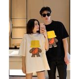 Bộ quần áo gia đình Familylove - set bộ quần áo gia đình họa tiết gấu đội mũ đáng yêu chất liệu cotton 100% co giãn