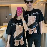 Áo thun nam form rộng chất 100% cotton mềm mịn thấm hút hồ hôi Familylove Gấu Always Sunny Hot Trend