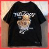 Áo thun phông nam form rộng Familylove - Mẫu áo thun nam tay lỡ chú Gấu Teddy Feel Good chất Cotton 100% cao cấp