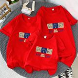 Áo gia đình Familylove - đồ gia đình họa tiết hoạt hình đáng yêu My Cat chất liệu cotton 100%