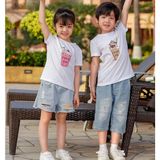 Áo gia đình Familylove - Mẫu Đồng phục gia đình Ly Beer Coffee Sinh Tốt Mới cực dễ thương chất liệu cotton 100% co giãn