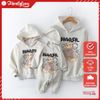 Áo Hoodie Gia đình Familylove - Áo Gia Đình Thu Đông Chú Gấu HOWLER Đáng Yêu Chất Nỉ Da Cá Cotton 100%