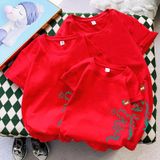 Áo gia đình Familylove - đồ gia đình họa tiết khủng long đáng yêu chất liệu cotton 100%