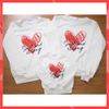 Áo Gia đình Dài Tay Familylove - Mẫu Áo Gia đình Sweater Dài Tay SWEET AND STRONG Chất Nỉ Da Cá Cotton 100%