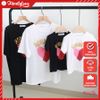 Áo gia đình Familylove -đồ gia đình trái tim Romantic chất thun cotton 100% 4 chiều co giãn loại 1