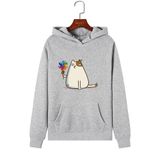Áo Hoodie Nữ Form Rộng cotton Nỉ Da Cá (KÈM HÌNH THẬT CHẤT ÁO CÓ LOGO THƯƠNG HIỆU) hình Mèo Dễ Thương