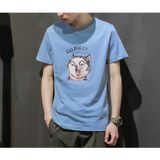 Áo thun phông nam form rộng Familylove - Mẫu áo thun nam tay lỡ Chó GUJEE chất Cotton 100% cao cấp