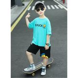 Bộ quần áo bé trai Familylove - Set quần áo trẻ em họa tiết vịt G.DUCK chất cotton 100% mềm mịn thoáng mát