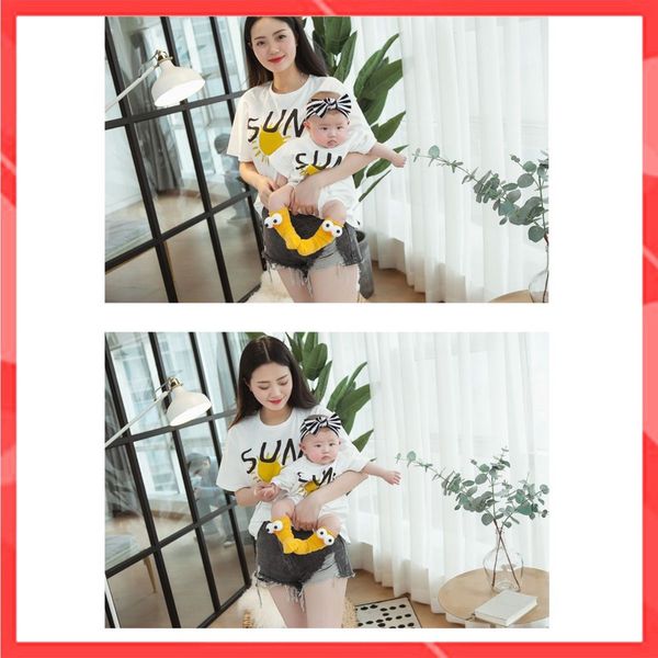 Áo gia đình Familylove - đồ gia đình chất liệu cotton 100% siêu mềm mịn họa tiết SUN dễ thương