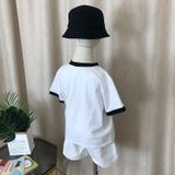 Áo phông Cotton bé trai, áo thun cute phối viền đen Size từ 9-40kg. Chuẩn shop - Tem hiệu Thun cotton 100% Siêu mát