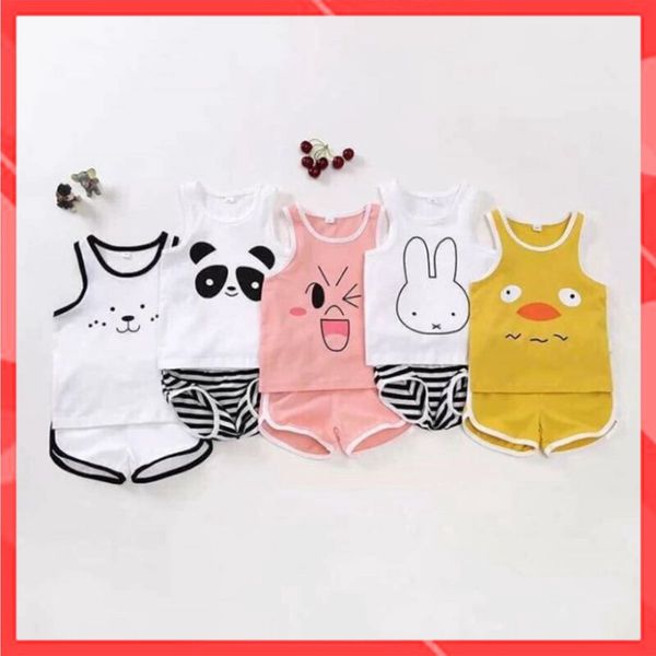Set 1 bộ quần áo cho bé 0-5 tuổi- Hàng thun cotton ba lỗ - Thời trang Familylove   Hàng chuẩn thương hiệu