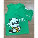 Bộ quần áo bé trai Familylove - Set quần áo ba lỗ bé trai chú gấu dễ thương chất cotton 100% mềm mịn thoáng mát