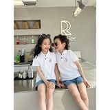 Áo gia đình Familylove - đồ gia đình có cổ Polo Rich,Bonny,Happy,Pretty chất liệu cotton 100 cao cấp