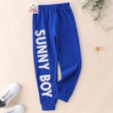 Quần Jogger Nỉ Da Cá Cao Cấp Dáng Thể Thao Năng Động Cho Bé Trai chữ Sunny Boy Familylove Kids Size Đại đến 55kg