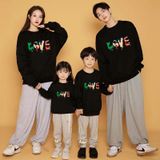 Áo sweater gia đình Familylove - Áo Sweater in chữ LOVE chất liệu nỉ da cá cao cấp