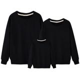 Áo Gia đình Dài Tay Familylove - Mẫu Áo Gia đình Sweater Trơn Dài Tay Chất Nỉ Da Cá Cotton 100%