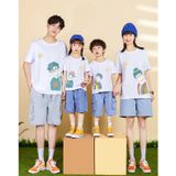 Áo Gia Đình Familylove - Mẫu Áo Đồng Phục Gia Đình Họa Tiết Gia Đình Chibi Cực Đáng Yêu Chất Liệu Cotton 100% Co Giãn