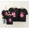 Áo gia đình Familylove - đồ gia đình họa tiết gấu dâu LOTSO đáng yêu chất liệu cotton 100% cao cấp