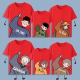 Áo gia đình Familylove - đồ gia đình chibi I'm Dad,i'm Mom,i'm Boy,i'm Girl chất liệu cotton 100% co giãn
