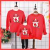 Áo Hoodie Gia Đình Familylove - Áo Hoodie hình Người Tuyết Noel Dễ Thương Chất Liệu Nỉ Da Cá Cao Cấp