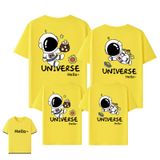 Áo Gia Đình Familylove - Đồng Phục Gia Đình Họa Tiết Bướm Hoa Xinh Xắn Cotton 100% Cao Cấp  Màu Trắng