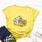 Áo thun phông nam nữ form rộng Familylove - Mẫu áo Unisex  2 chú Mèo Just be Nice chất Cotton 100% cao cấp
