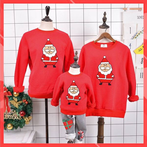 Áo hoodie nỉ gia đình cao cấp Familylove – Set áo gia đình hình Ông Già Noel dễ thương