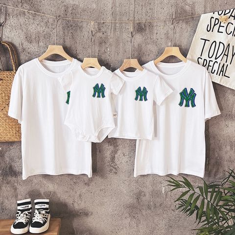 Áo gia đình Familylove - Set Đồ Gia đình NY chữ NEW RIKKI MOMOES chất Cotton 100% co giãn 4 chiều cao cấp