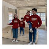 Áo Gia đình Thu Đông Familylove - Mẫu Áo Sweater Family In Hình Chú Hổ Tigger Xinh Xắn  Chất Nỉ Da Cá Cotton 100%
