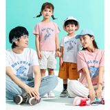 Áo gia đình Familylove - Mẫu Áo gia đình Cá Heo Dophin dễ thương Cotton 100%