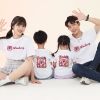 Áo gia đình Familylove - đồ gia đình họa tiết chú gấu dâu Strawberry đáng yêu chất liệu cotton 100%