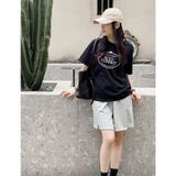 Bộ quần áo gia đình Familylove - set bộ quần áo gia đình in chữ BLEU TERRACE chất liệu cotton 100% co giãn