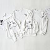 Áo Sweater Gia Đình Familylove- Mẫu Áo Gia Đình Sweater Họa Tiết Chú Gấu Đáng Yêu Yiyang  Chất Nỉ Da Cá Cotton 100%