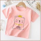 Áo thun trẻ em Familylove - Áo phông cho bé họa tiết hoạt hình dễ thương chất liệu cotton 100% co giãn mát mềm mịn
