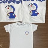 Áo gia đình Familylove - đồ gia đình Doraemon xinh xắn chất liệu cotton 100% cao cấp form rộng